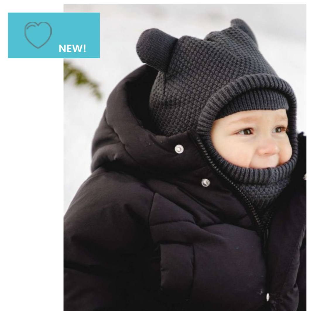 Cagoule hiver Calikids| Noir