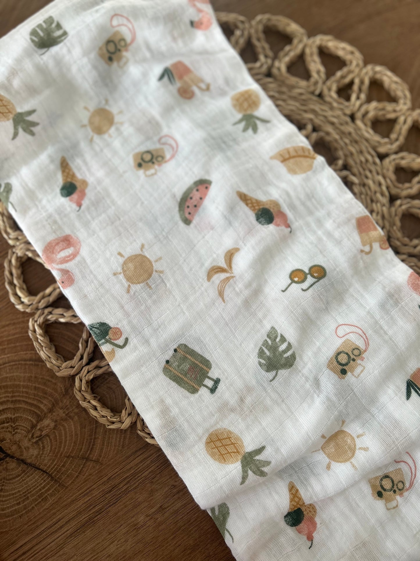 Doudou mousseline perlimpinpin | Été