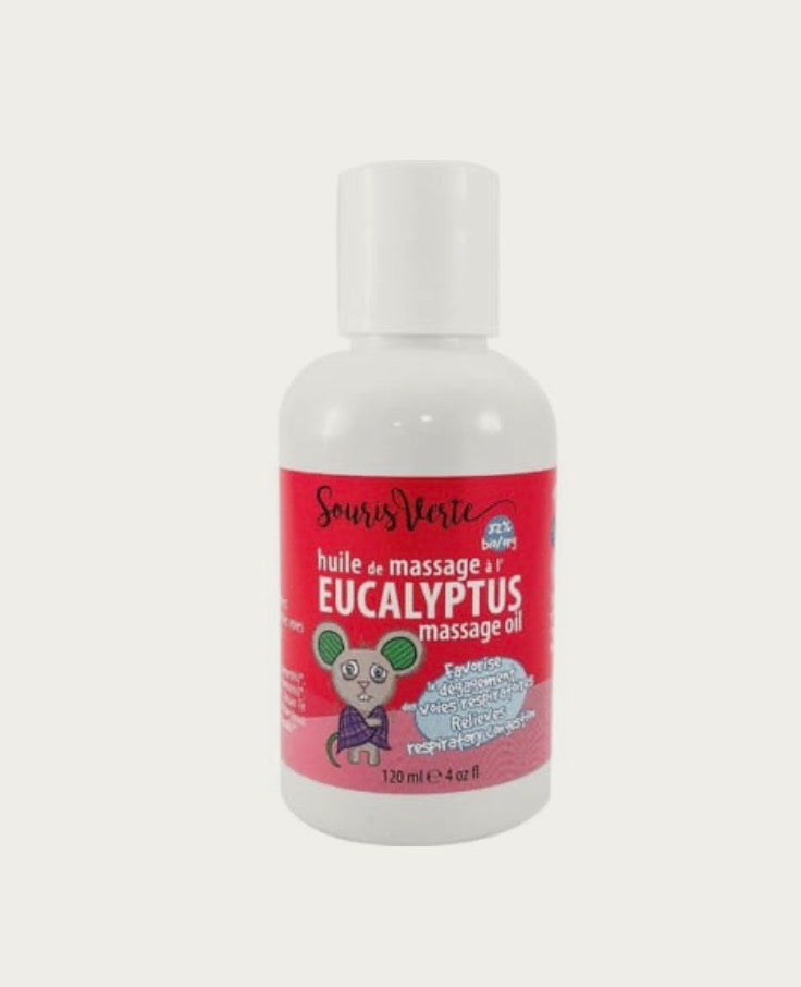 Huile à massage eucalyptus | souris verte