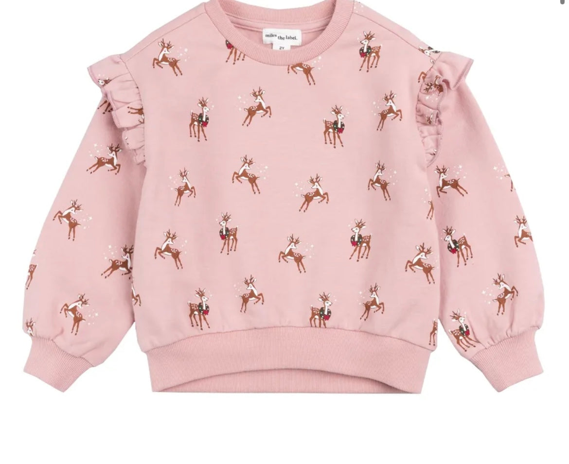 Chandail rose reine 2-4-6-6x ans