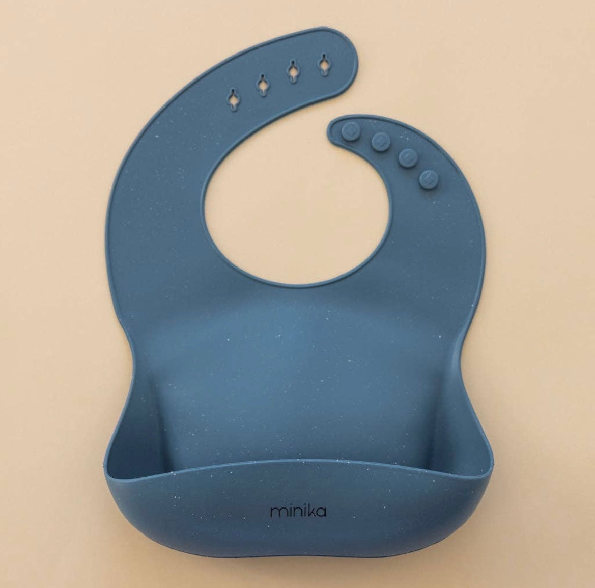 Bavoir en silicone-2 couleurs