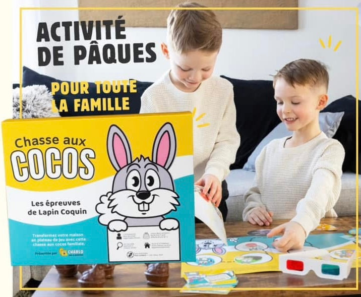 Boîtes chasse aux coco Pâques
