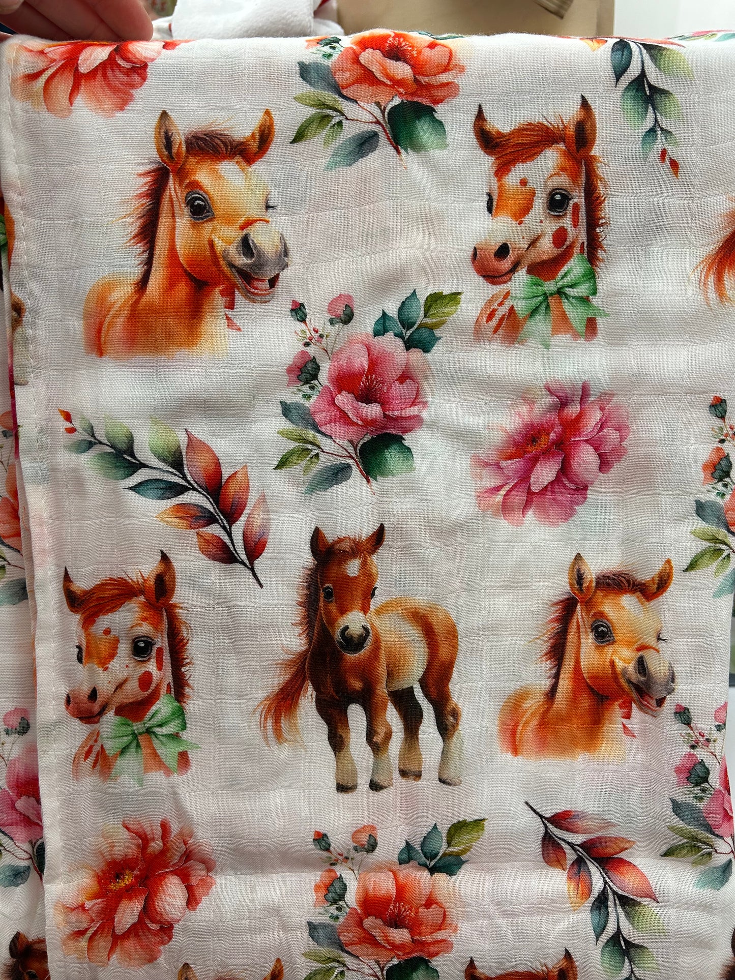 Doudou mousseline | chevaux