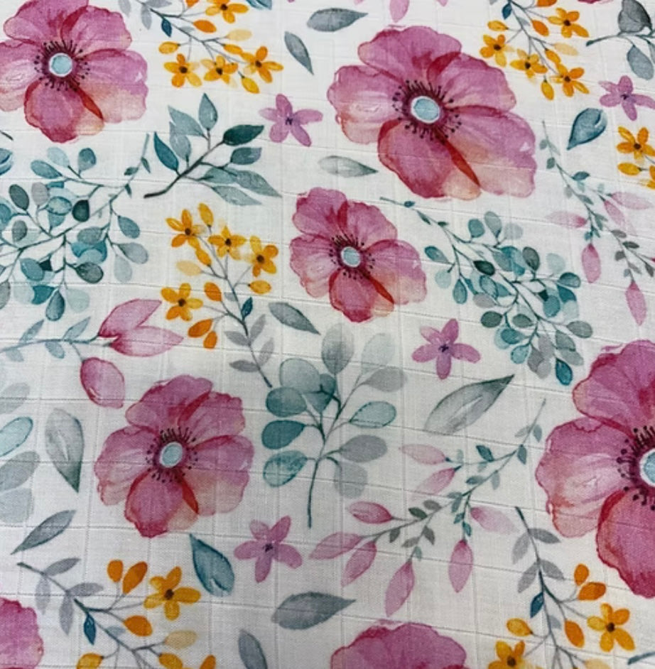 Doudou mousseline | Fleurs