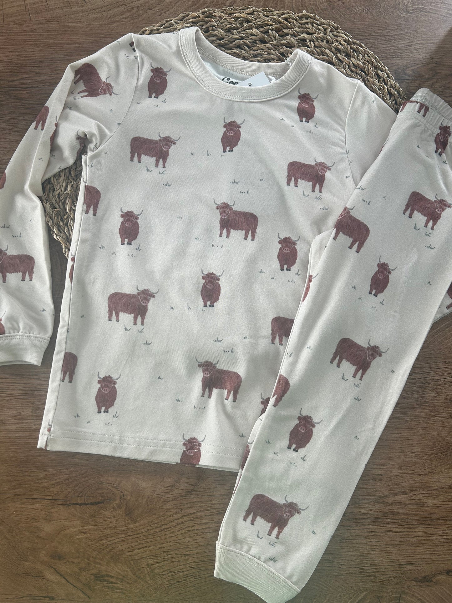 Pyjama vache 2 pièces| Coccoli 2 ans