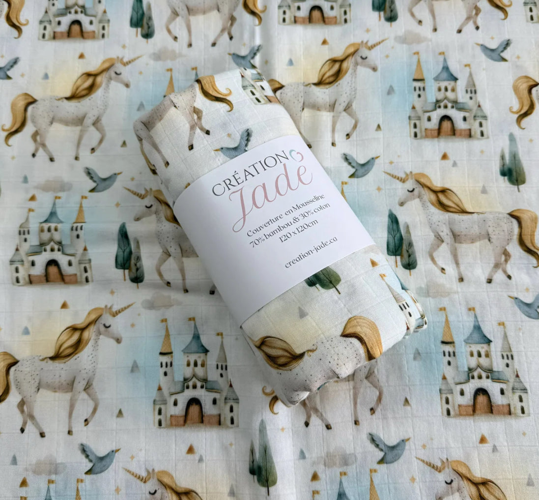 Doudou mousseline | licorne