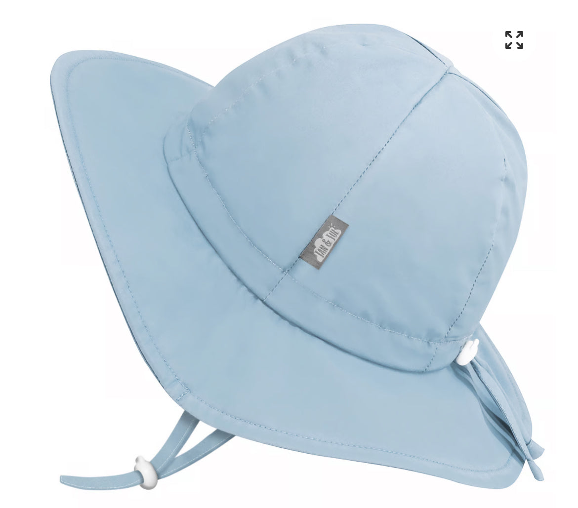 Chapeau cotton bleu médium | Jan & Jul