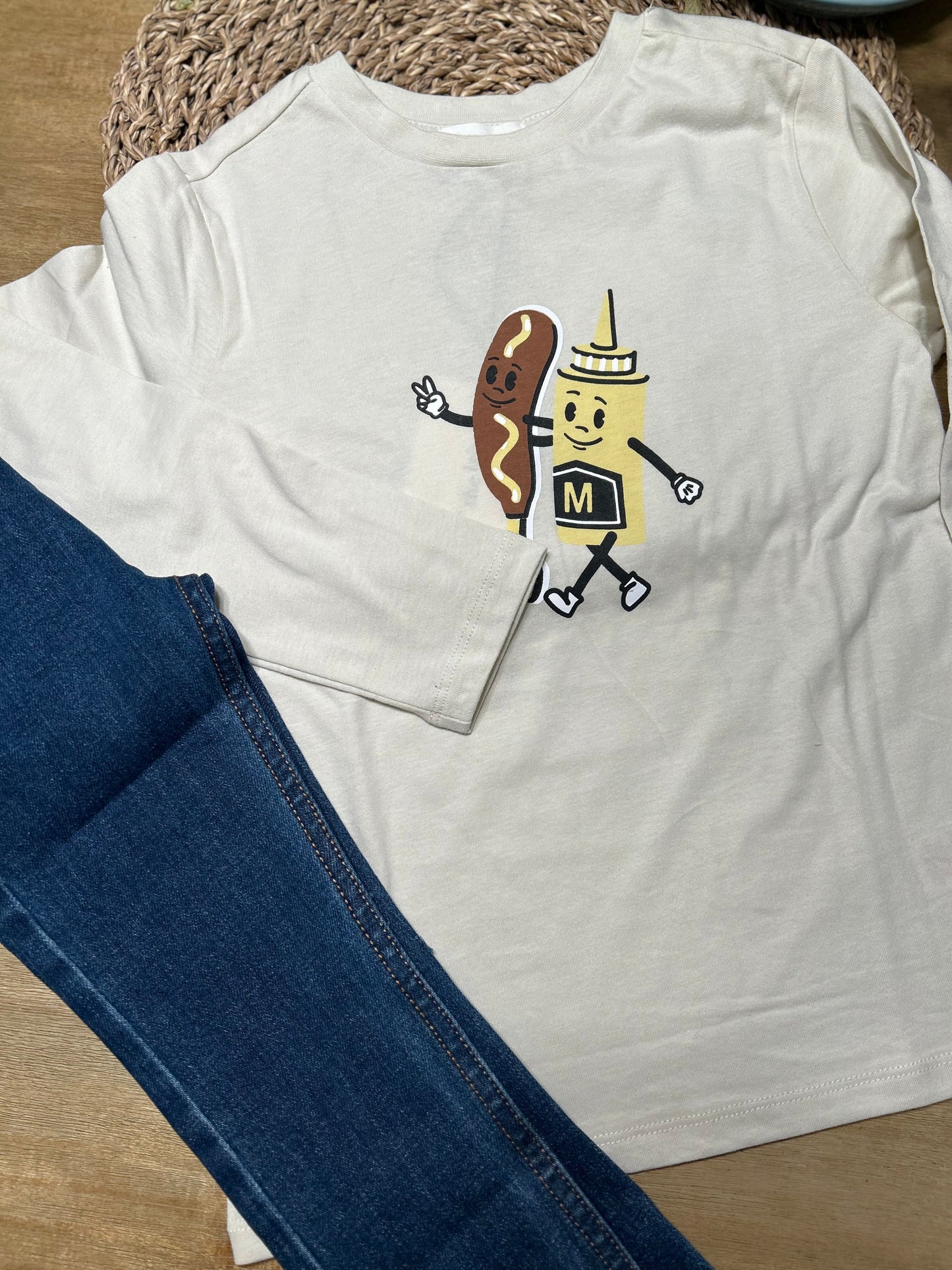 Chandail moutarde 3 ans