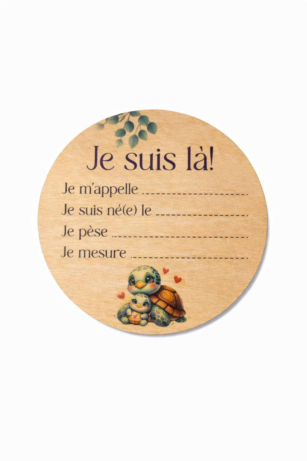 Pastille Je suis là| Tortue