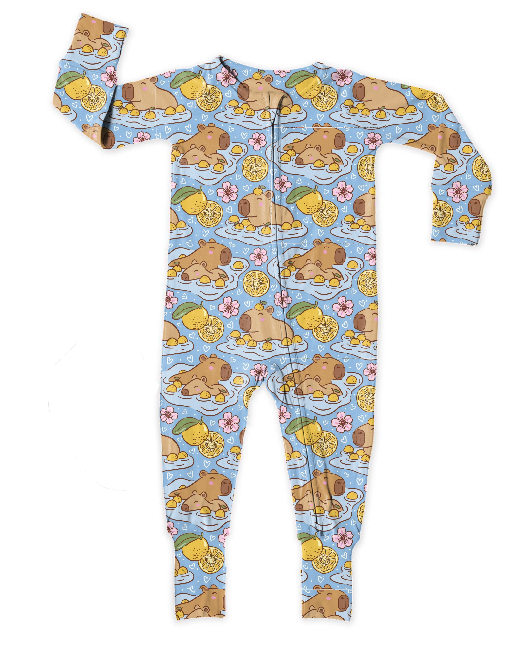 Pyjamas capibaras/citrons 0 à 24 mois