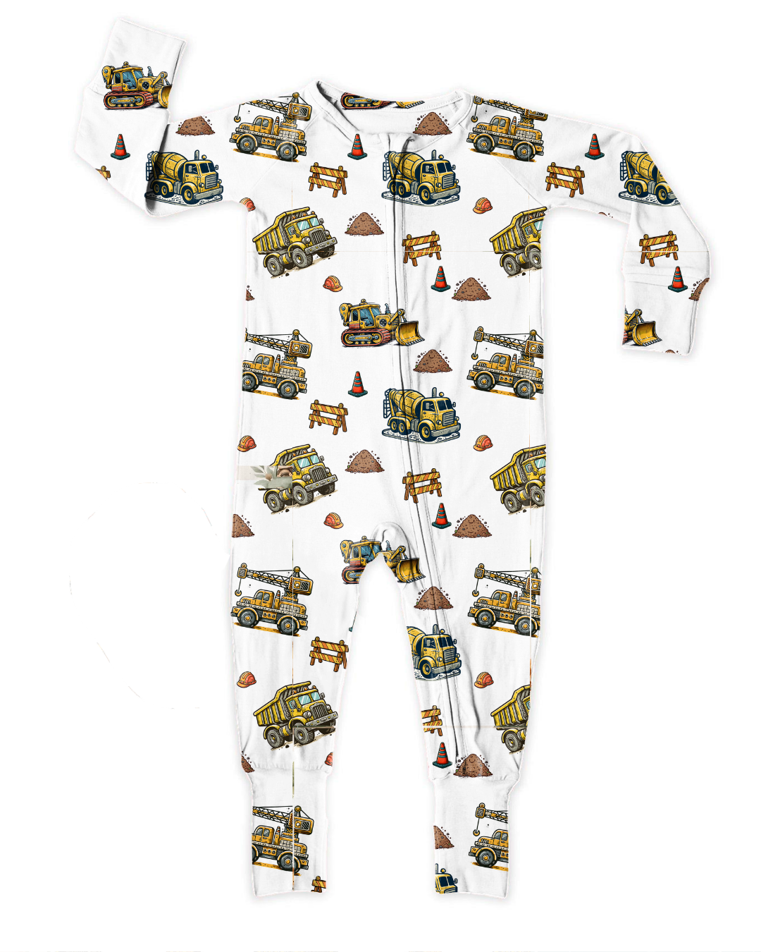 Pyjamas camions constructions 0-24mois