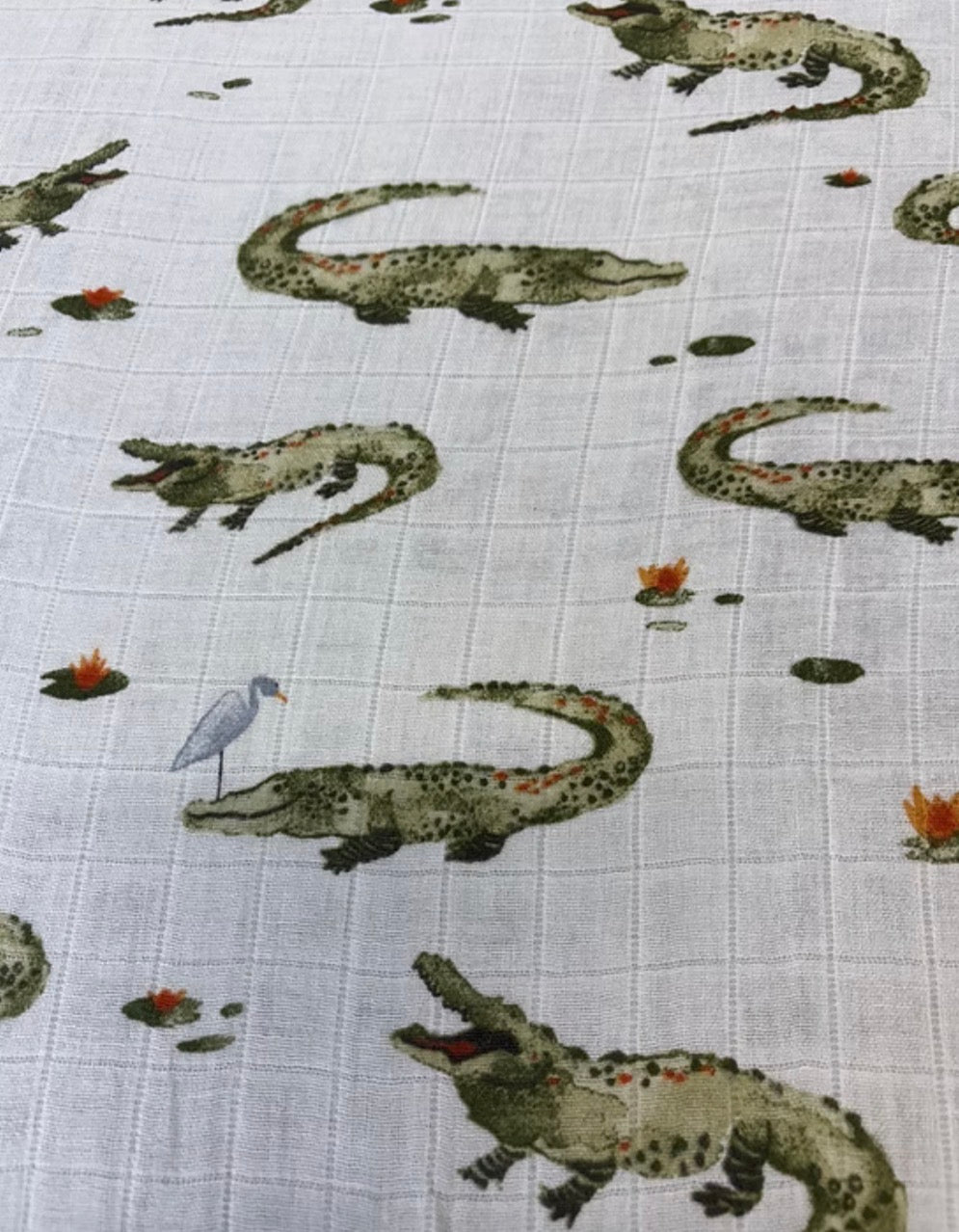 Doudou mousseline | Crocrodile