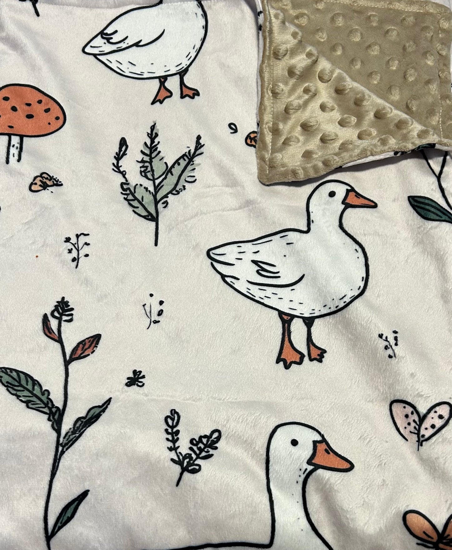 Doudou Couverture Minky | mini biscuit