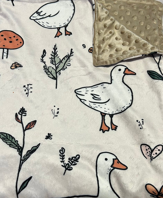 Doudou Couverture Minky | mini biscuit