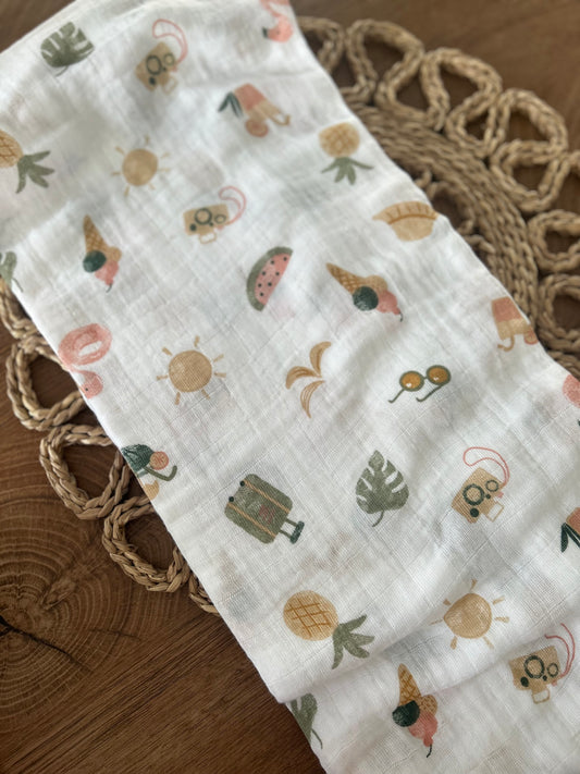 Doudou mousseline perlimpinpin  | Été