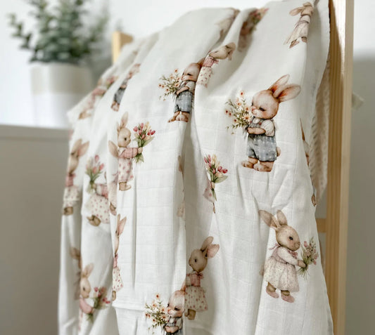 Doudou Mousseline| lapin