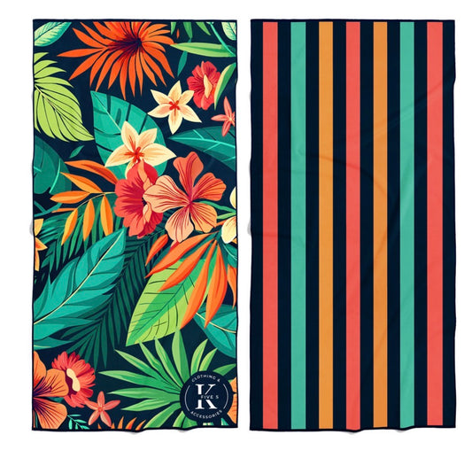 Serviette en microfibre k5 | Fleurs