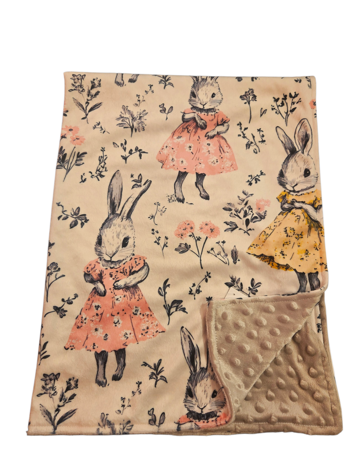 Couverture minky lapines