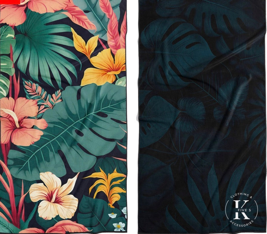 Serviette en microfibre k5 | Fleurs