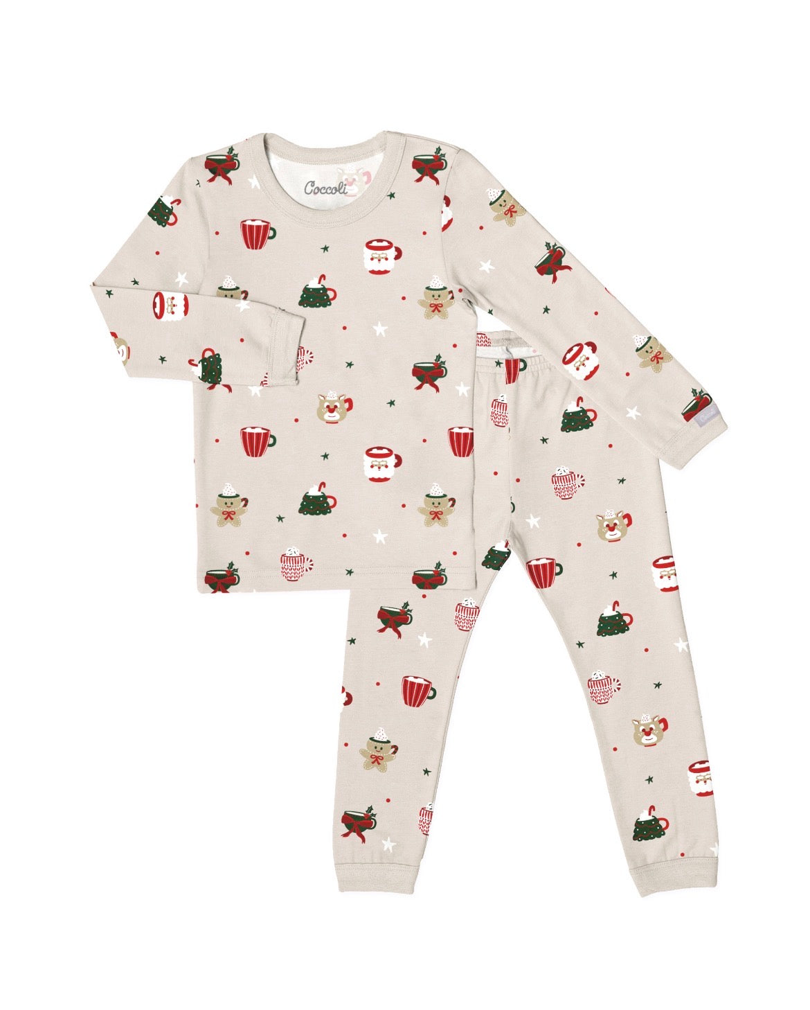 Pyjama de Noël beige| Coccoli