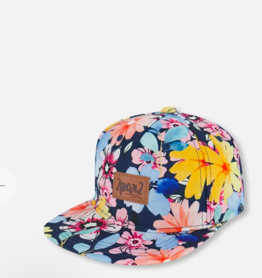 Casquette fleurs