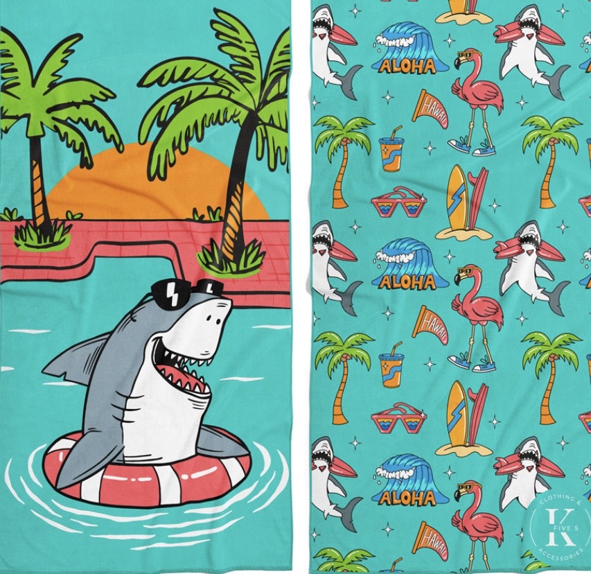 Serviette en microfibre k5 | Requin