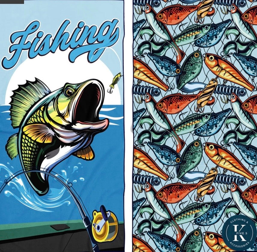 Serviette en microfibre k5 | poisson