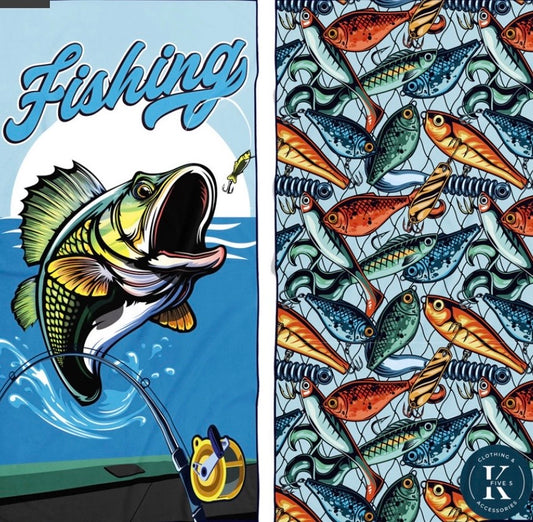 Serviette en microfibre k5 | poisson