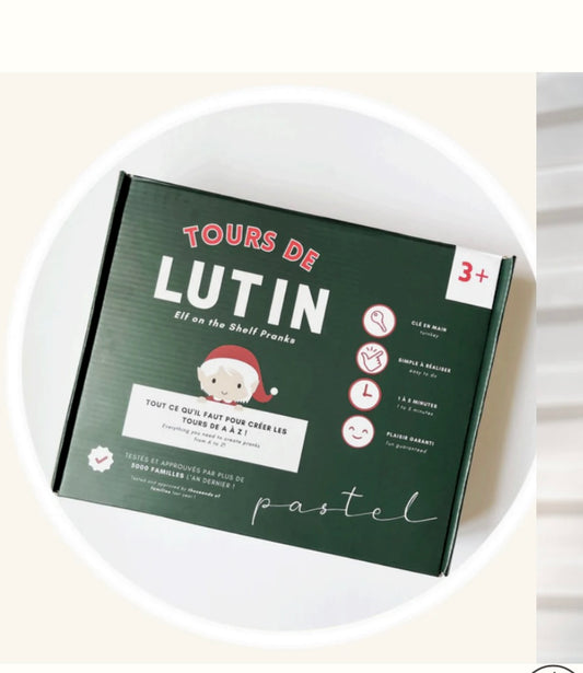 Boîte tour de lutin avec lutin