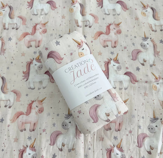 Doudou mousseline  | Licorne
