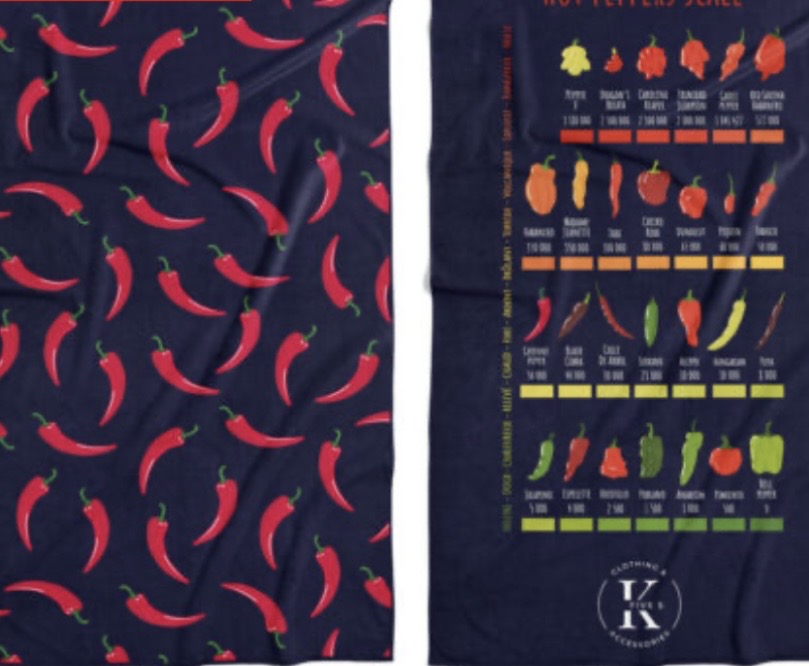 Serviette en microfibre k5 | Piment