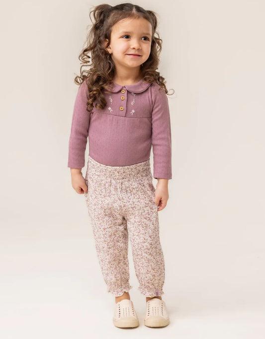 Ensemble cache-couche deux-pièces Bébé Fille Mauve