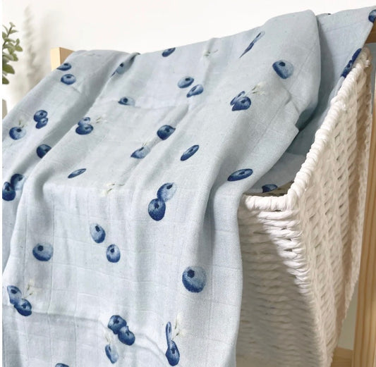 Doudou Mousseline| Bleuets Création jade