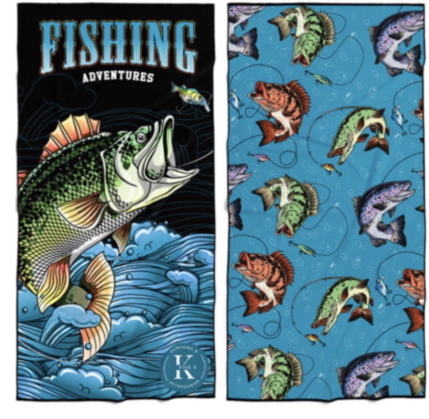 Serviette en microfibre k5 | Poissons