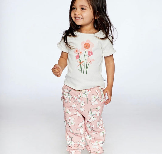 Pantalon Jogging fleur de jasmin