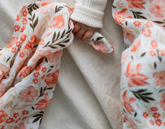 Doudou mousseline perlimpinpin  | Fleurs