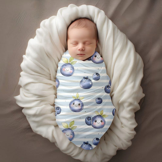 Mousseline doudou| Bleuets