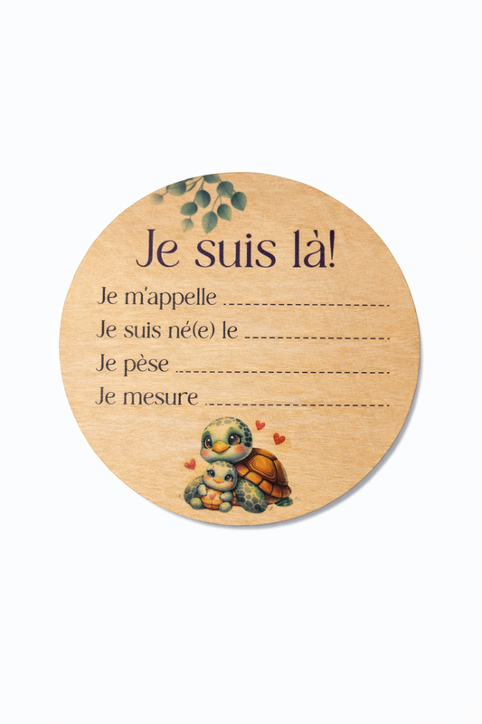Pastille Je suis là| Tortue