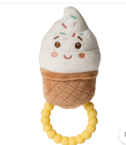 Peluche hochet de dentition| Glace