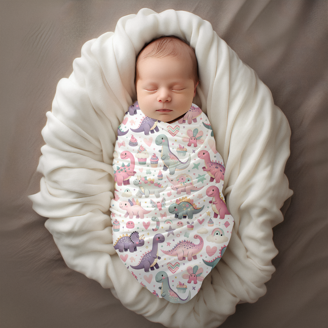 Mousseline classique |dinos rose